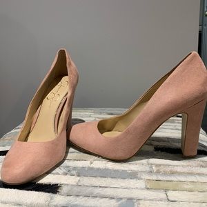 Pink Suede Jessica Simpson Heels